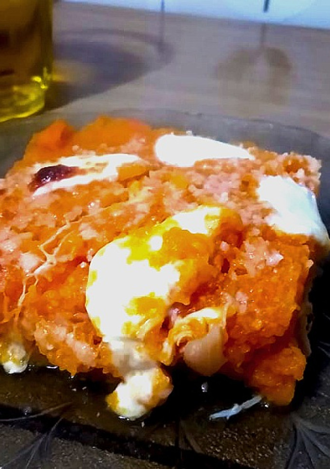 Una foto de Pastel de Zapallo (Calabaza) y Pollo