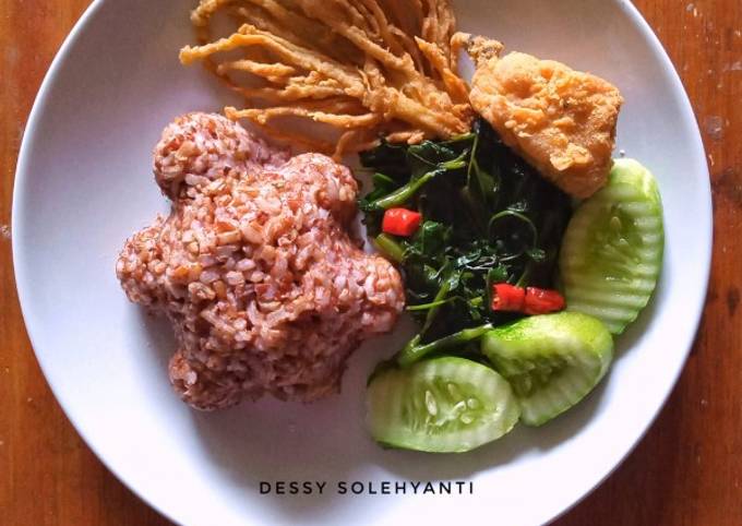 Resep Set Menu Nasi Merah Oleh Dessy Solehyanti Cookpad