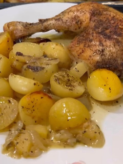 Una foto de Pollo al horno