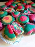 Colourful cup cake