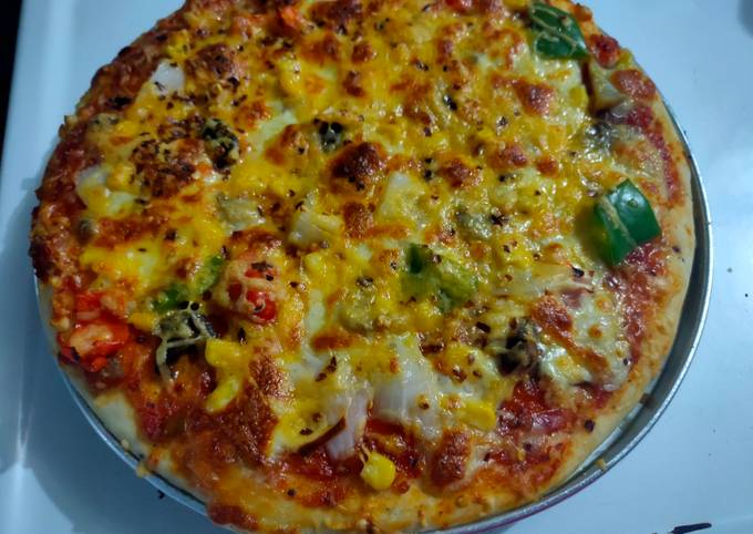 Restaurant style Pizza (includes various methods)