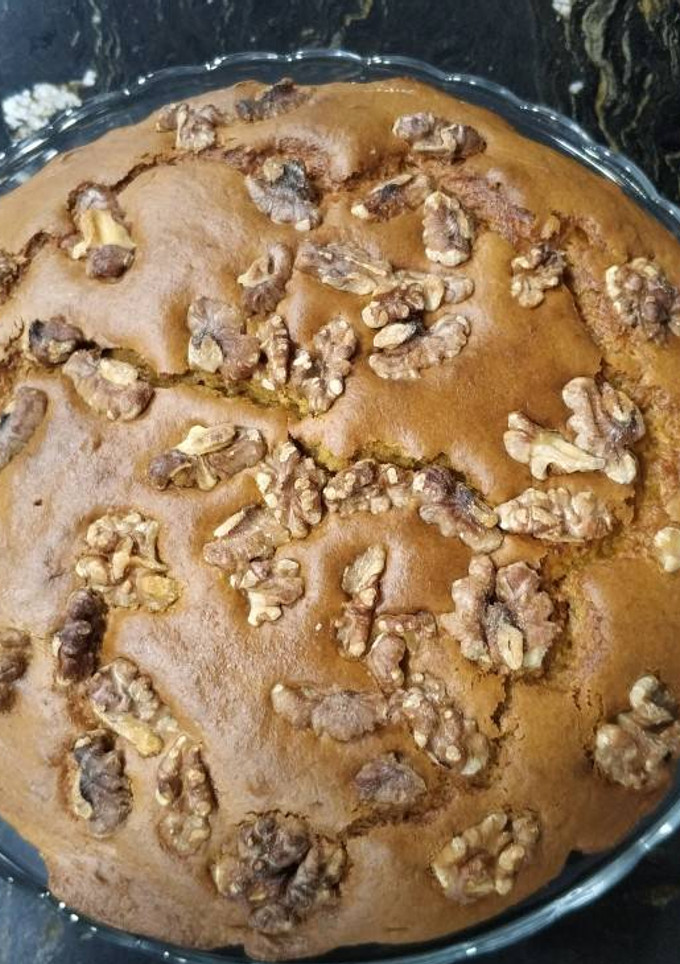 Una foto de Bizcocho calabaza y nueces