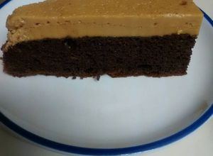 Una foto de Chocoflan de cajeta