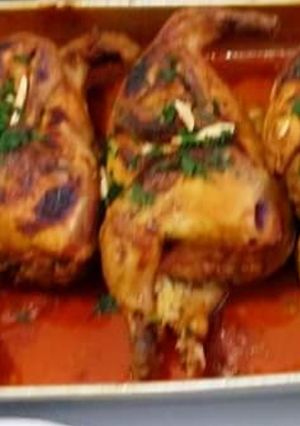 صورة لوصفة دجاج بالفرن
