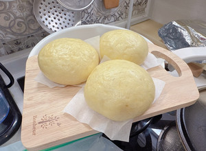 寵物鮮食 地瓜饅頭 的食譜成品照片
