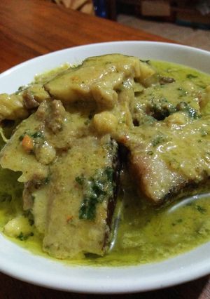 Foto resep Gulai lemak babi daun jinten (non halal)
