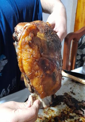 Una foto de Pata de cordero al horno