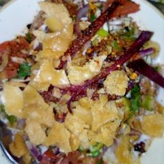 A picture of Chat pati delicious chana chat.