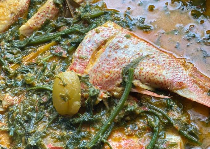 Gulai ikan daun pakis