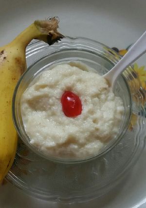 A picture of Banana semolina halwa.