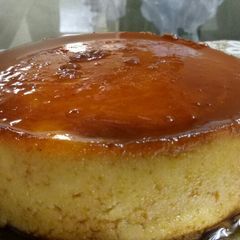 A picture of Caramel custard pudding.