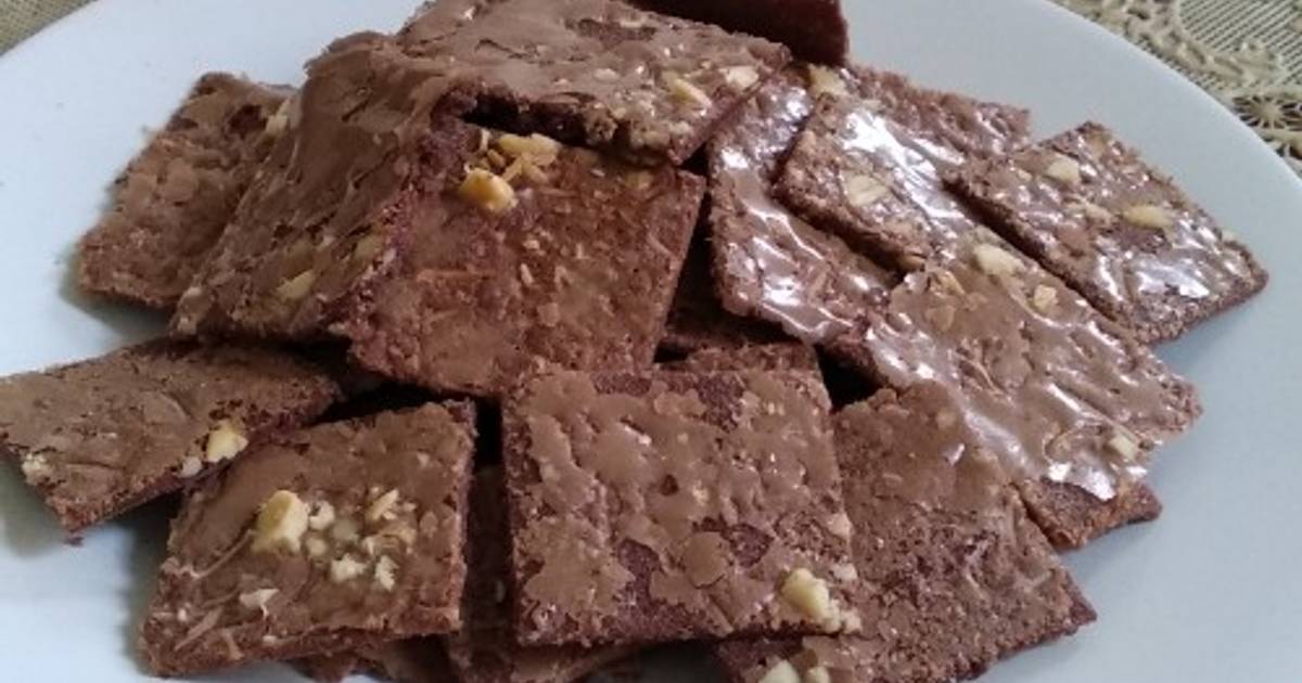 478 resep brownis crispy enak dan sederhana ala rumahan 