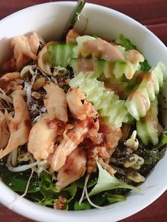 Hình của món Salad ức gà.