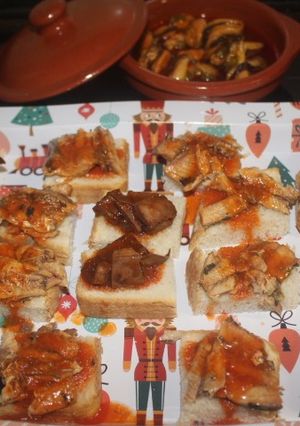 A picture of Dinner with Sandwich Bread and Canned Goods.