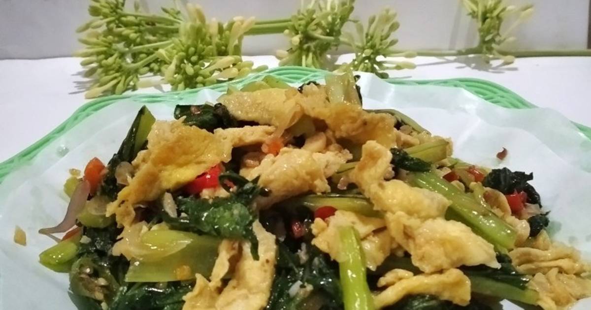 Resep Tumis Sawi Ijo Orak Arik Telur Oleh Ati Dewanthi Cookpad