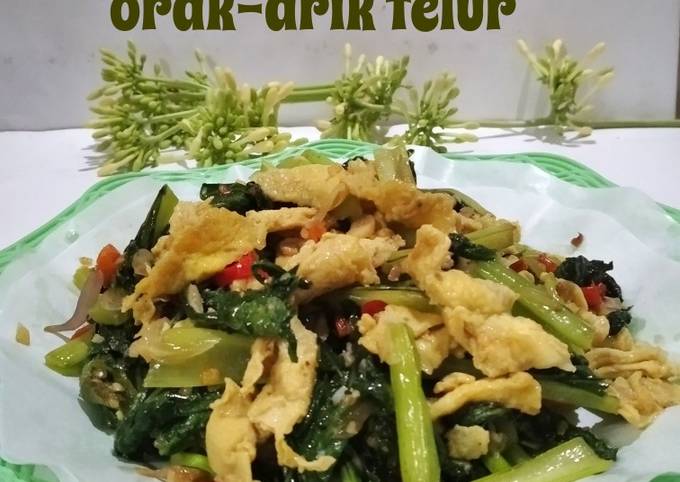 Resep Tumis Sawi Ijo Orak Arik Telur Oleh Ati Dewanthi Cookpad