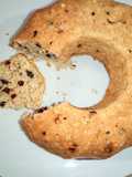Queque de avena y cranberries