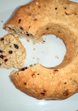 Una foto de Queque de avena y cranberries