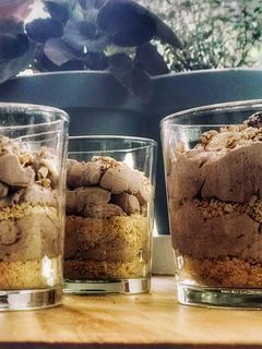 Una foto de Mousse suave de chocolate