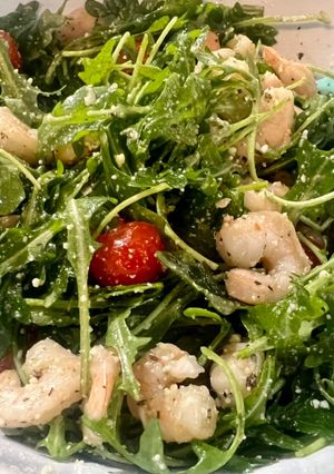 A picture of Arugula Shrimp Salad.