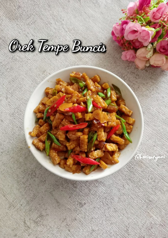 Foto resep 599. Orek Tempe Buncis