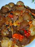 Rica-rica kikil bakso sapi