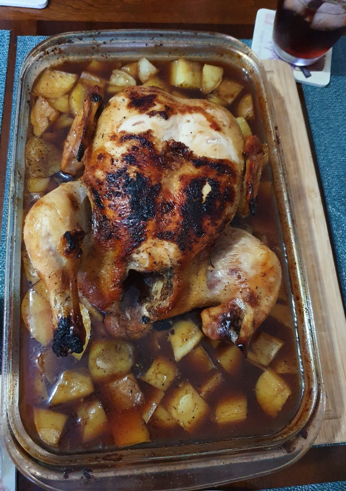Una foto de Pollo en soya!!