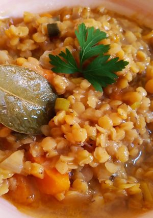 Una foto de Guisito express de lentejas turcas: vegano y sin gluten