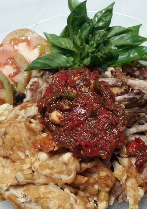 Foto resep Ayam & tempe penyet
