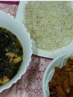 صورة لوصفة ملوخية بالدجاج😍