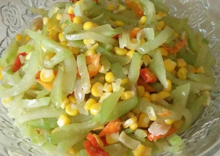 Proses Membuat Tumis Labu Siam, Sempurna