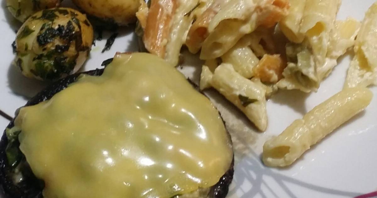 Portobellos rellenos 50 recetas caseras Cookpad