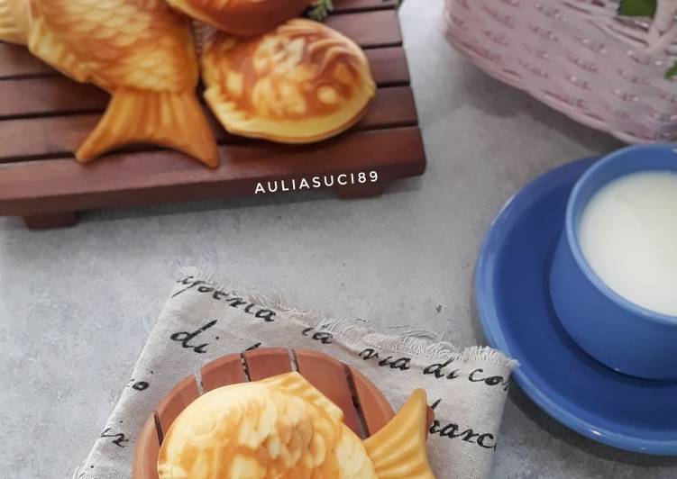 Langkah Mudah untuk Menyiapkan Taiyaki rasa pancake yang Enak Banget