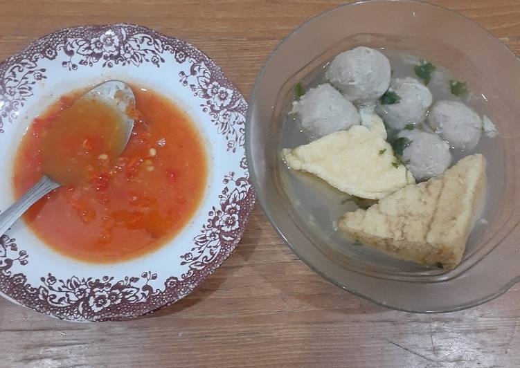 Kuah Bakso + Sambalnya