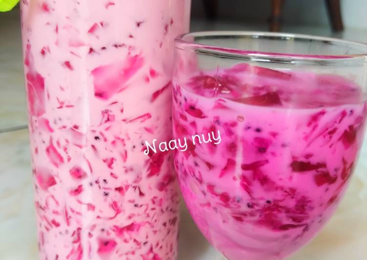 Buah naga jelly drink simpel