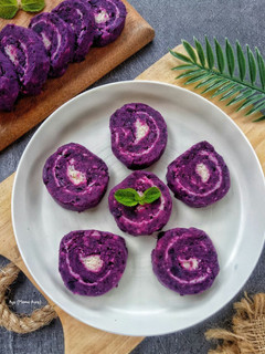 Foto resep Getuk Taro Gulung Keju (Snack MPASI)