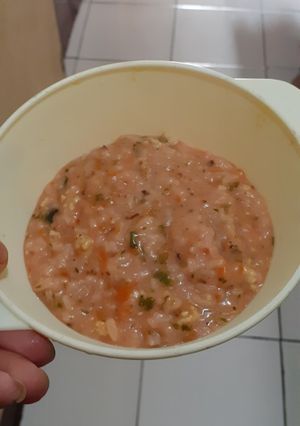 Foto resep Mpasi bayam ungu(merah), daging sapi giling. 9 bulan