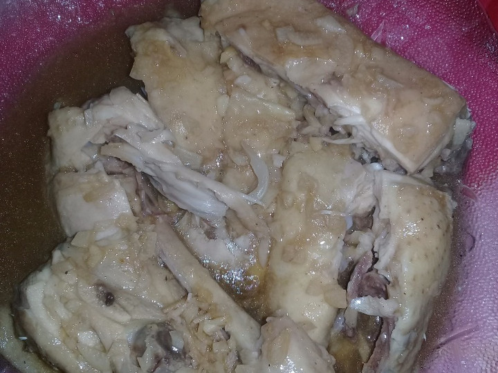 Cara Bikin 24.Ayam rebus bumbu bawang Ekonomis