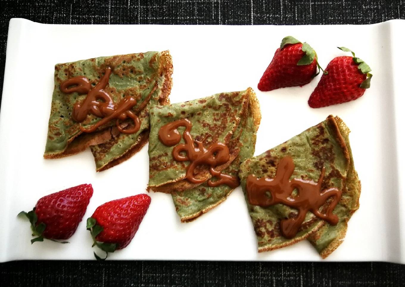 Crepes con alga espirulina