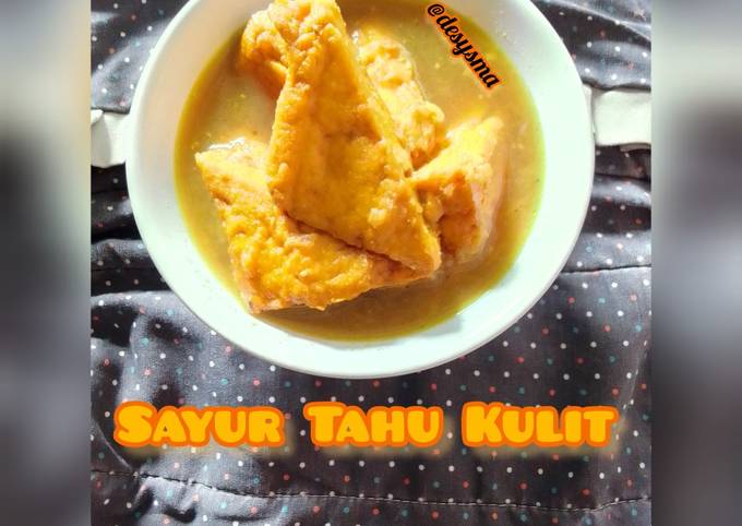 Resep Sayur Tahu Kulit tanpa Santan yang Lezat