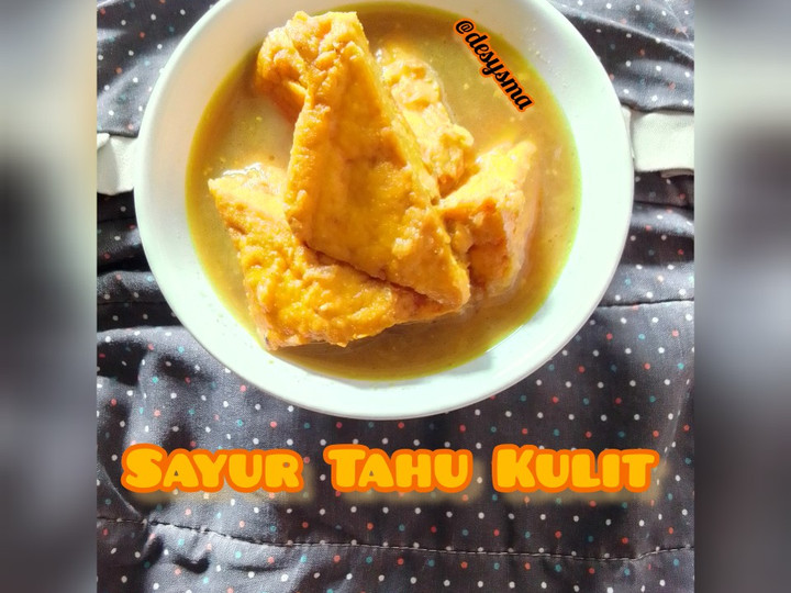 Resep Sayur Tahu Kulit tanpa Santan yang Lezat