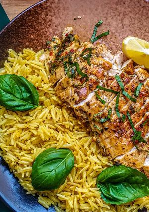 صورة لوصفة دجاج بالزعتر مناسب للدايت