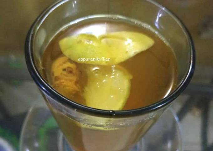 Anti Ribet, Buat Teh jahe lemon Yang Enak