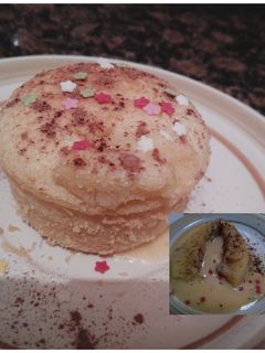 Una foto de Coulant de chocolate blanco