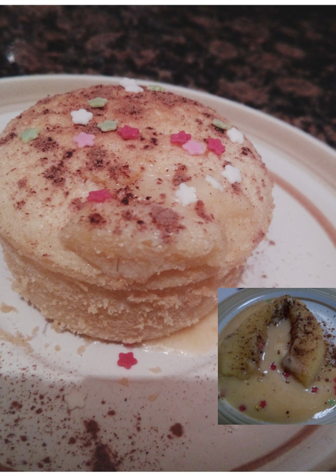 Una foto de Coulant de chocolate blanco