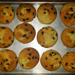 A picture of Chocolate chip muffins.