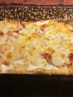 Német kenyérlángos (Flammkuchen) recept fotója
