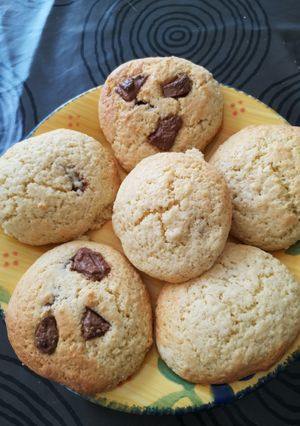 Une photo de Scones cookies fourrés