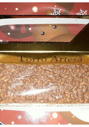 Una foto de Turrón de chocolate con leche y arroz inflado