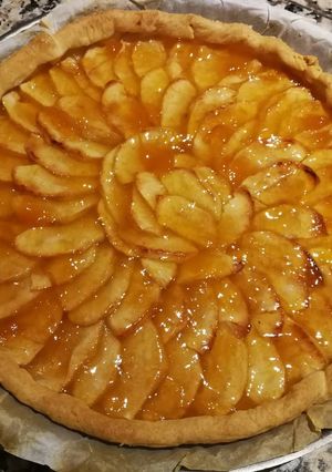 Une photo de Tarte aux pommes /abricots